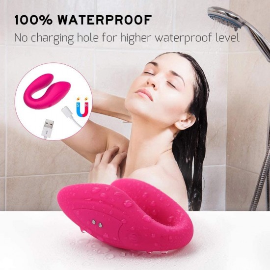 2 in 1 Couples Vibrator Clitoral G-spot Vibrator Waterproof 10 Powerful Vibrating Modes