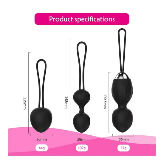 2 in 1 Kegel Balls Ben Wa Balls Sets Women Pelvic Exercise Ball Tightening Women Pelvic Floor Strengthening