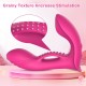 Realistic Dildos Butterfly Vibrator with 9+9 Powerful Vibrating Modes, Long Distance Play Panty Dildo Adult Sex Toys for Women & Couple (Rose)