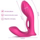 Realistic Dildos Butterfly Vibrator with 9+9 Powerful Vibrating Modes, Long Distance Play Panty Dildo Adult Sex Toys for Women & Couple (Rose)