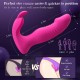 3IN1 App Remote Control Vibrator Wearable Adult Toys with 9 Vibrating Rabbit Ears & 9 ThrustingClitoral Dildos