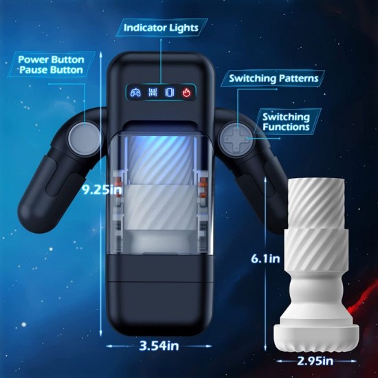 Automatic Stroker with 10 Thrusting & Vibration Modes & Heating Function