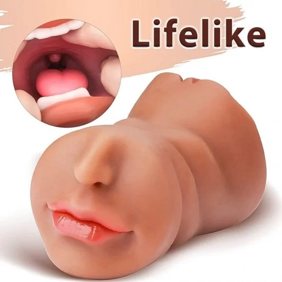 3 in 1 Realistic Textured Mouth Vagina and Tight Anus 3 in 1 Realistic Textured Mouth Vagina and Tight Anus