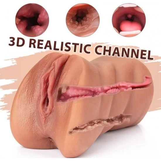 3 in 1 Realistic Textured Mouth Vagina and Tight Anus 3 in 1 Realistic Textured Mouth Vagina and Tight Anus