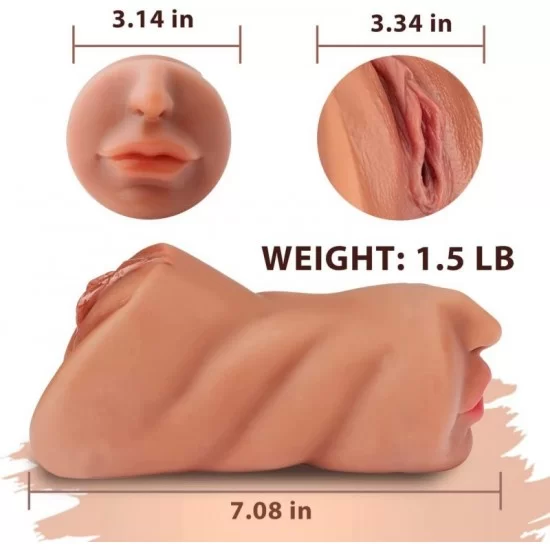 3 in 1 Realistic Textured Mouth Vagina and Tight Anus 3 in 1 Realistic Textured Mouth Vagina and Tight Anus