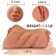 3 in 1 Realistic Textured Mouth Vagina and Tight Anus