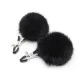 Blush Noir Pom Adjustable Nipple Clamps