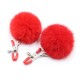 Blush Noir Pom Adjustable Nipple Clamps