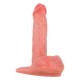 7.5 Inch Pink Boy Ultra Realistic Dual-Density Liquid Silicone Suction Cup Dildo with Balls