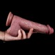 7.8 Inch Luxe Realistic Dual Density Liquid Silicone Suction Cup Dildo with Balls