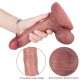 7.1 Inch Ultra Realistic Dual Density Liquid Silicone Strong Suction Cup Dildo with Balls