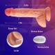 8.3" Vibrating Dildo Realistic Dildo Rotation Heating Wireless India Sex Toy