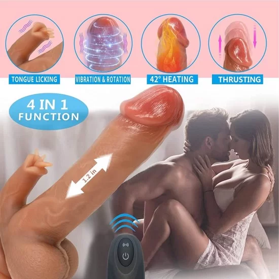 8.5" Vibrating Thrusting Dildo Heating Vibrator 7 Thrusting Rotation 10 Vibration Licking Modes Adult Toys India 8.5" Vibrating Thrusting Dildo Heating Vibrator 7 Thrusting Rotation 10 Vibration Licking Modes Adult Toys India