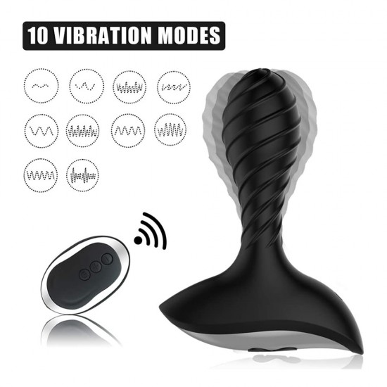 Anal Vibrator 10 Vibration Modes Wireless Remote Butt Plug Anal Toys India