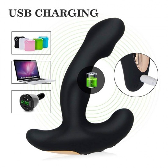 Anal Vibrator 12 Vibration USB Rechargeable Anal Butt Plug Anal Sex Toy