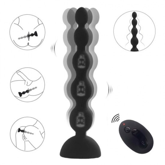 Anal Vibrator Anal Beads 10 Stimulation Patterns 3 Speeds Wireless Remote Control Anal Sex Toy Anal Vibrator Anal Beads 10 Stimulation Patterns 3 Speeds Wireless Remote Control Anal Sex Toy
