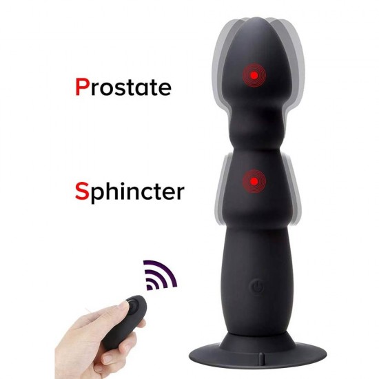 Anal Vibrator Butt Plug Remote Control Rechargable Waterproof Anal Sex Toy