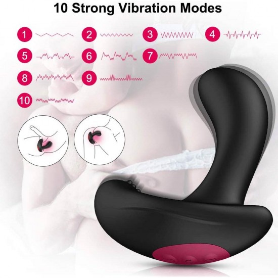 Anal Vibrator Inflatable Butt Plug 10 Vibrating Expand Modes India Anal Sex Toy