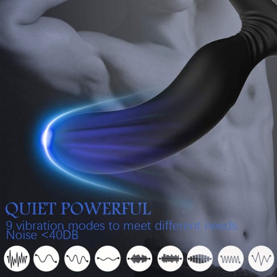 Anal Vibrator Male Vibrator With Penis Ring 9 Vibration Mode Wireless Remote Controlled Anal Sex Toy India