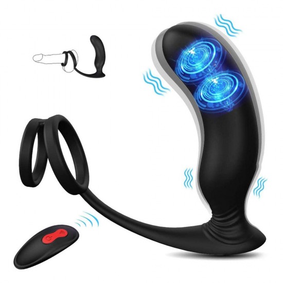 Anal Vibrator Male Vibrator With Penis Ring 9 Vibration Mode Wireless Remote Controlled Anal Sex Toy India