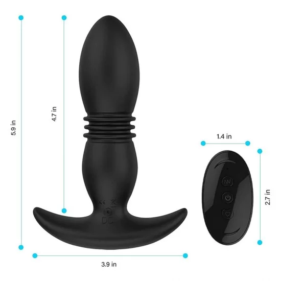 Anal Vibrator Prostate Massager Thrusting Male Vibrator With 7 Thrusting Actions Vibration Modes Butt Plug India Anal Play Anal Vibrator Prostate Massager Thrusting Male Vibrator With 7 Thrusting Actions Vibration Modes Butt Plug India Anal Play