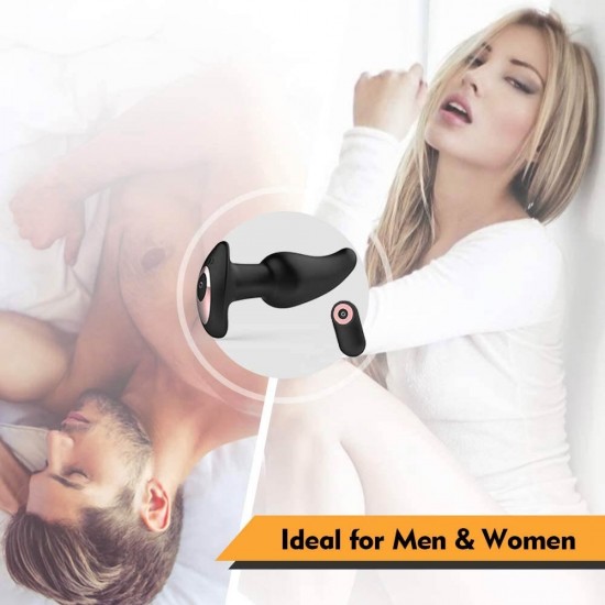 Anal Vibrator Vibrating Butt Plug 10 Vibration Rotation Remote Control Anal Sex India