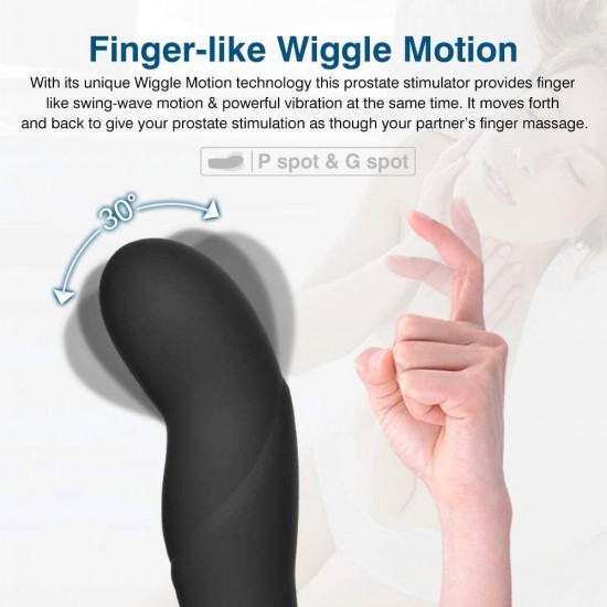 Anal Vibrator Wiggle Heating Butt Plug Remote Control Anal Sex Toy India