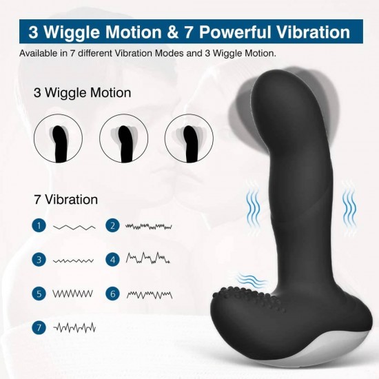 Anal Vibrator Wiggle Heating Butt Plug Remote Control Anal Sex Toy India