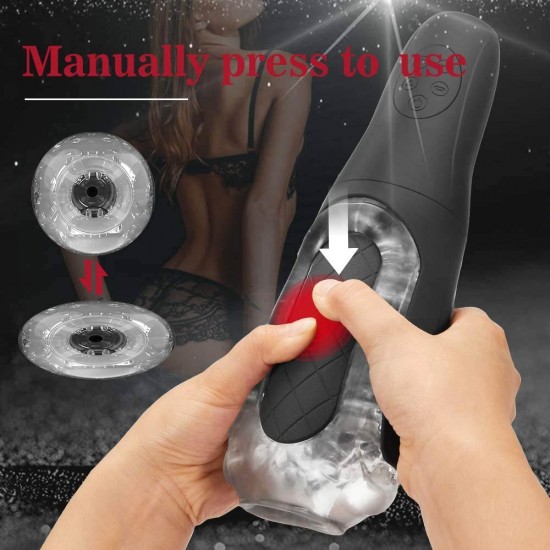 Automatic Male Masturbator 4 Powerful Vacuum Suction 10 Vibrating Modes Men Masturbation Penis Stimulation Male Sex Toy India