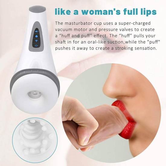 Automatic Male Masturbator 7 Modes Vibrating 3 Modes Sucking Heating Electric Pocket Pussy Realistic Blowjob Sex Toys India