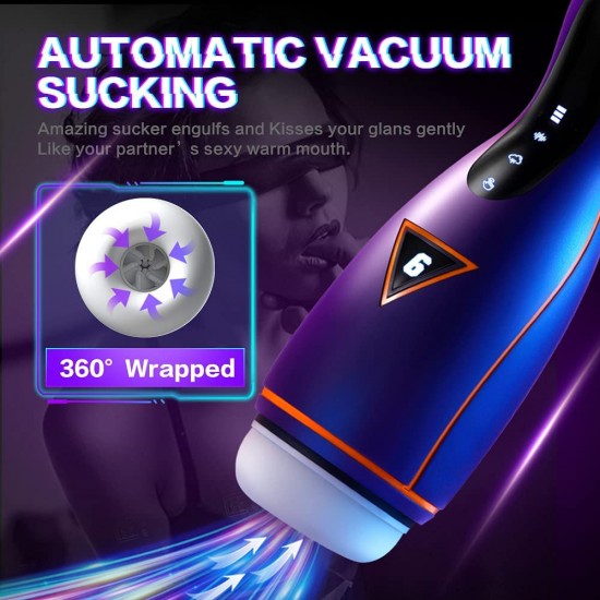 Automatic Male Masturbator Pocket Pussy Heating 4 Suction 6 Vibration Blowjob Toys for Men India