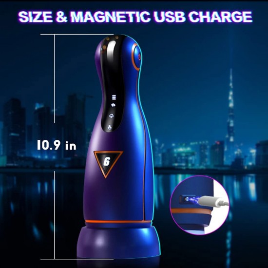 Automatic Male Masturbator Pocket Pussy Heating 4 Suction 6 Vibration Blowjob Toys for Men India