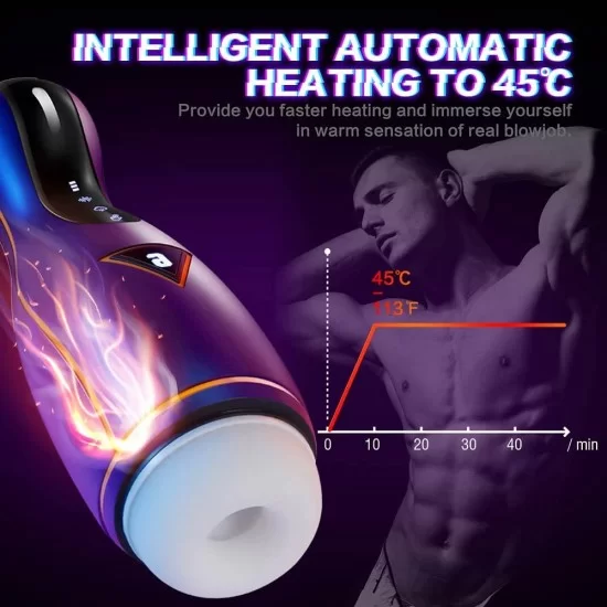 Automatic Male Masturbator Pocket Pussy Heating 4 Suction 6 Vibration Blowjob Toys for Men India Automatic Male Masturbator Pocket Pussy Heating 4 Suction 6 Vibration Blowjob Toys for Men India