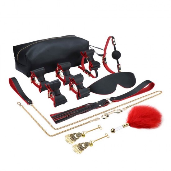 BDSM Toys Bondage Kit Leather 9 Pcs BDSM Toys In India