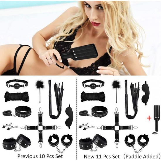 11 Pcs BDSM Toys Bondage Sets Restraint Kits BDSM Tools for Couples