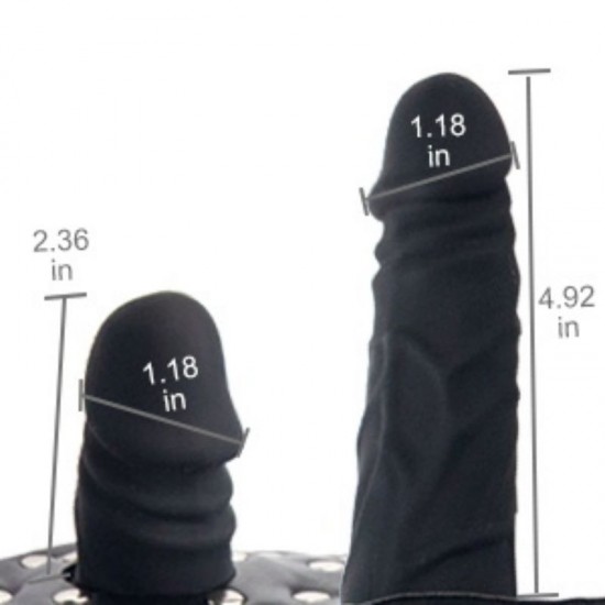 Mouth Gag Double-Cock Dildo Penis Gag with Multi-Function Oral Fixation Mouth Stuffed BDSM Equipment