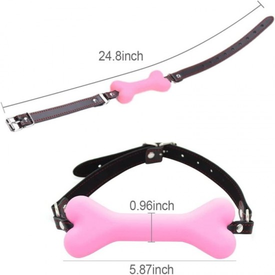 Silicone Mouth Gag Dog Bones Gag Pet Bone Bite Ball Gag BDSM Tools Silicone Mouth Gag Dog Bones Gag Pet Bone Bite Ball Gag BDSM Tools