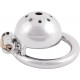 Metal Chastity Device Male Comfortable Virginity Lock Chastity Belt with Small Cage (1.97 inch / 50mm)