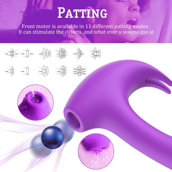 Clitoral Sucking Anal G-Spot Stimulation Vibrator 12 Vibrations 11 Patting Mod Sex Toy For Women India