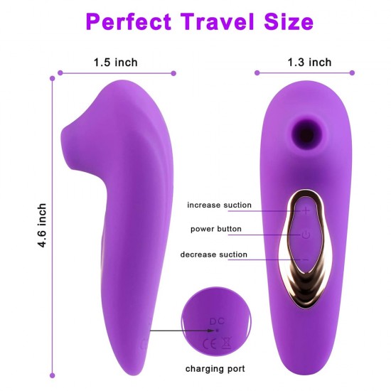 Clitoral Sucking G Spot Vibrator with 5 Frequencies Waterproof Rechargeable Male Sex Toy India