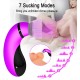 Clitoral Sucking Tongue Vibrator 7 Sucking Vibrating Modes 3 Speeds Nipples Suction Stimulator