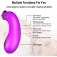 Clitoral Sucking Tongue Vibrator 7 Sucking Vibrating Modes 3 Speeds Nipples Suction Stimulator