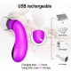 Clitoral Sucking Tongue Vibrator 7 Sucking Vibrating Modes 3 Speeds Nipples Suction Stimulator