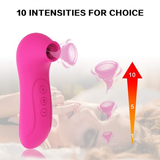 Clitoral Sucking Vibrator 10 Suction Modes Waterproof Rechargeable Adult Sex Toy For Women India