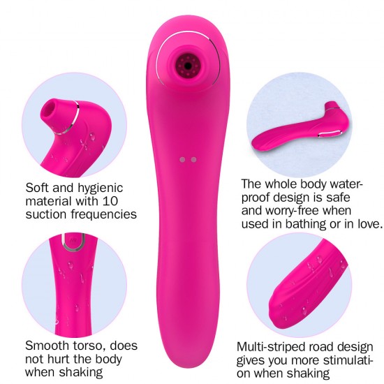 Clitoral Vibrator With 6 Sucking Intensities 8 Vibration Modes Clitoral Stimulator Sex Toy For Women India