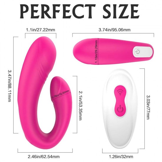 Couple Vibrator Clitoral G-Spot Wireless Remote 9 Powerful Vibrations Waterproof Sex Toy India