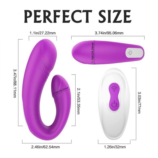 Couple Vibrator Clitoral G-Spot Wireless Remote 9 Powerful Vibrations Waterproof Sex Toy India