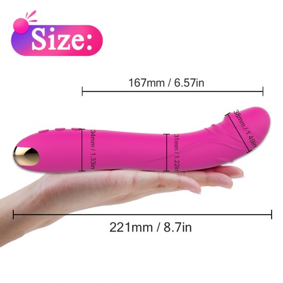 Dildo Vibrator 10 Modes Vibration Vagina Clitoris Stimulator Masturbator Sex Toys for Women India