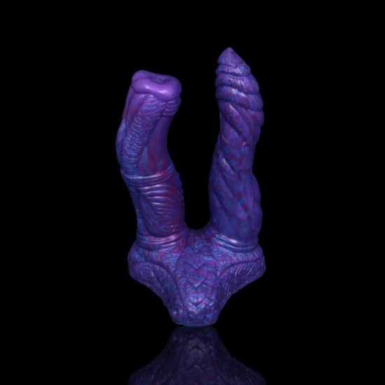 Gemini - Fantasy Dildo - Sex toy - Adult Toy - Double Dildo Blue Demon - Astrology - Zodiac Dildo