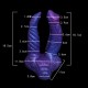 Gemini - Fantasy Dildo - Sex toy - Adult Toy - Double Dildo Blue Demon - Astrology - Zodiac Dildo